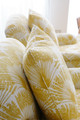 Christopher Farr Cloth Brisa Lemon upholstered arm chairs
